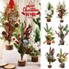 Wooden PET Multi- Window Gift Christmas Small Christmas Ornaments Tree