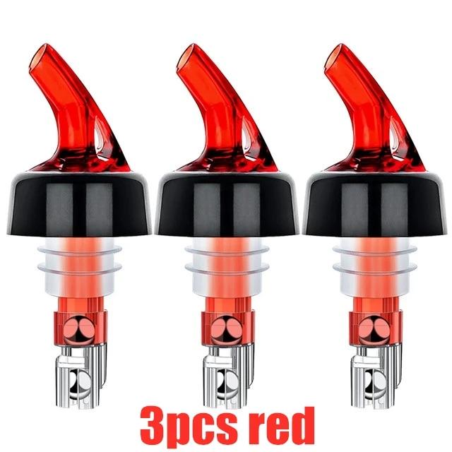 3pcs Decanter Wine Measuring Device Wine Spout 30ML Wine Baijiu Oi Device Bottle Stopper Automatic Measured Bottle Pourer