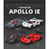 1/32 Scale Apollo IE Miniature Alloy Diecast Model Car Metal Sound & Light Mini Ornament Decoration High Simulation Collection Present