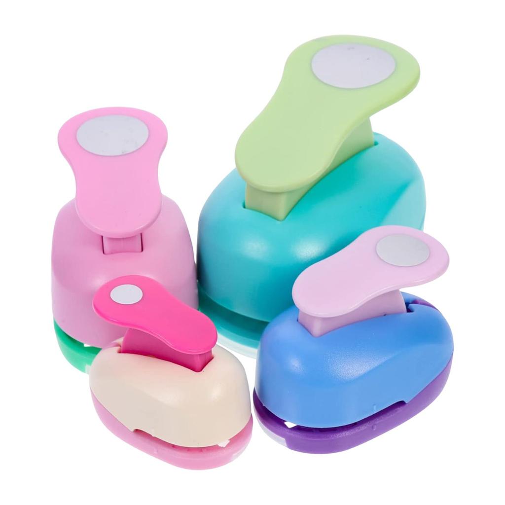 4 Pieces Circle Paper Craft Hole Punch Compact Multifunctional for Office Supplies Greeting