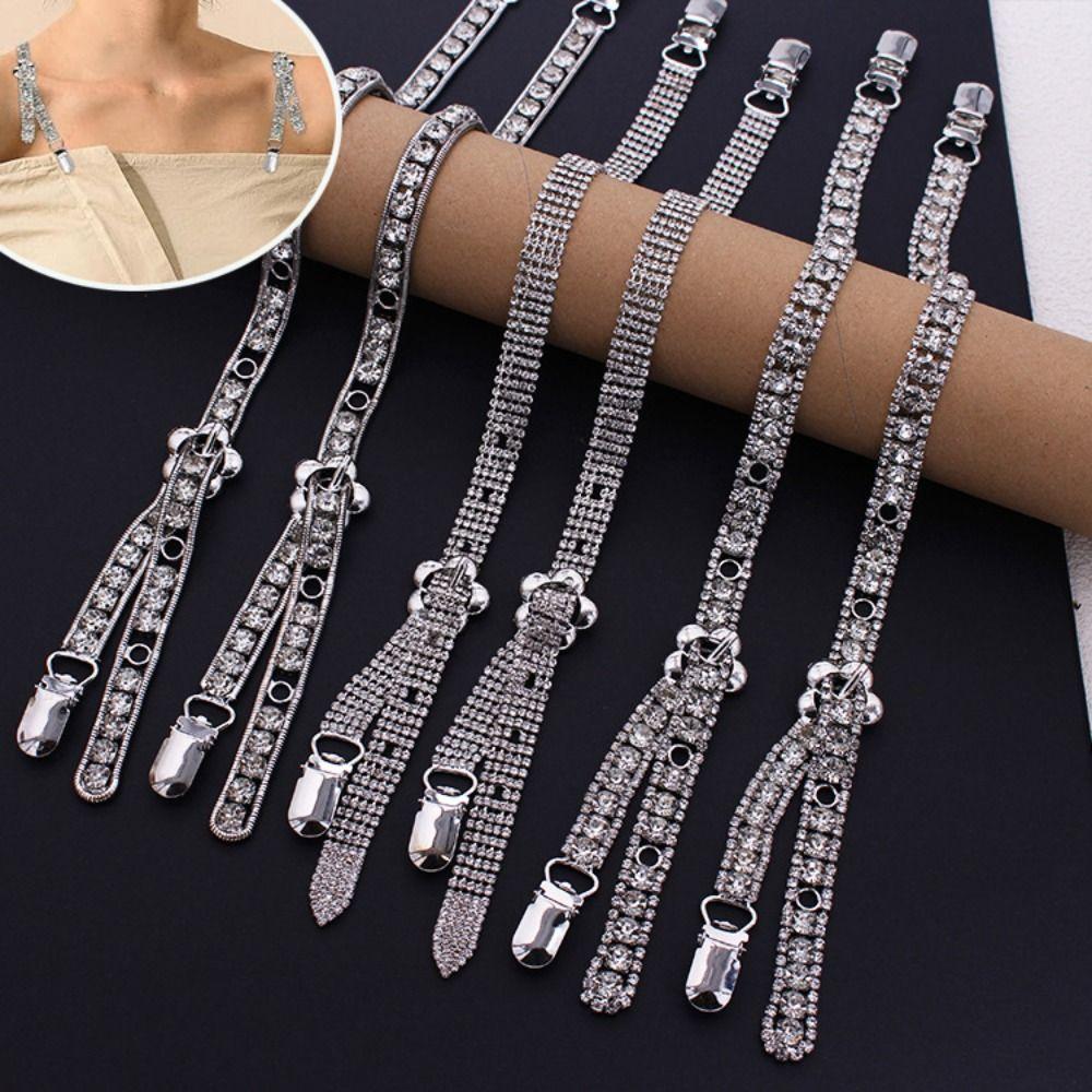 Rhinstone Shoulder Belts Removable Bra Straps Replacement New Bra Straps Party
