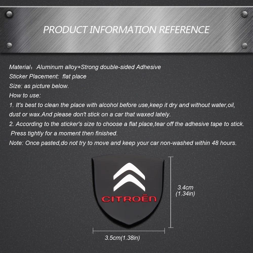 Metal Car Rear Trunk Emblem Decal Sticker for Citroen C1 C1 C3 C4 C4L C5 DS3 DS4 DS5 Saxo Xsara Picasso Berlingo Auto Accessorry alf123