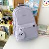 Schoolbag Korean schoolbag for girls, simple large-capacity backpack, junior high school student, high school, primary school student, lightweight 