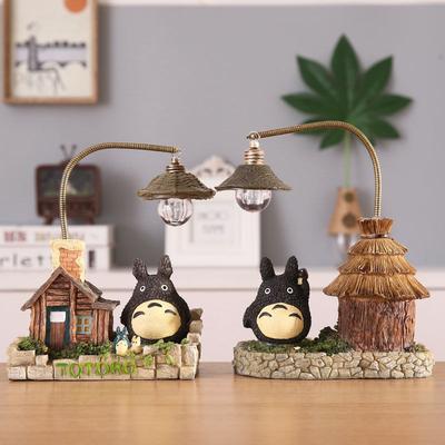 Creativity LED Desk Lamp Anime Totoro Cartoon with Bulbs Night Light for Bedroom Bedsides Desktop Ornament Gift Figure Decor