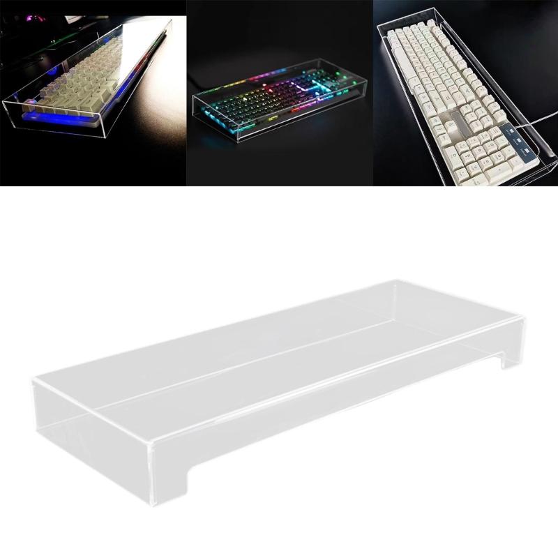Transparents 104-108Keys Keyboards Protectors Acrylic Dustproof Cover AntiSpill Design For Mechanical Keyboards Work Gaming Setups