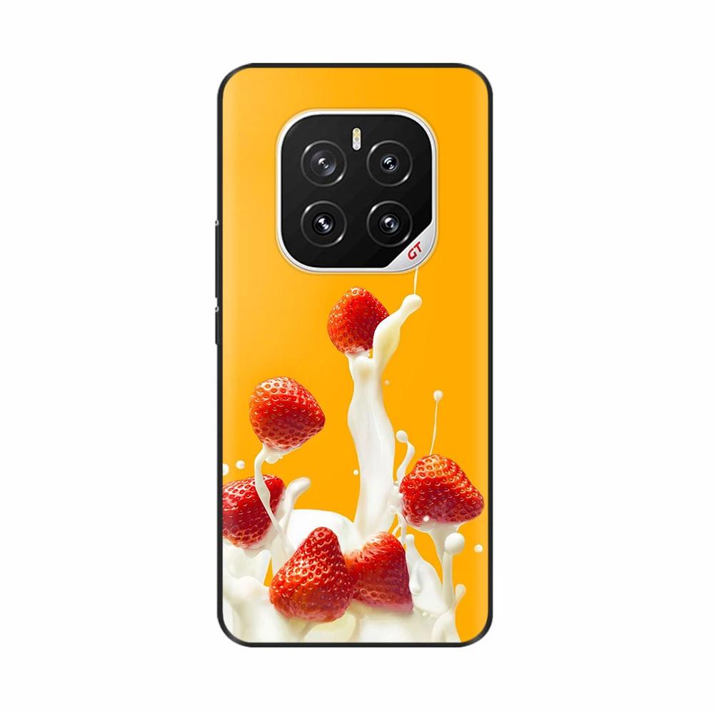 Painted Cover For Honor GT Pro Phone Case for HONOR GTPro Soft Black Silicone Back Cover Shockproof Protective Shell Para Hoesje
