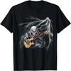 Ghost Guitar Cool Guitar Player Skeleton Hands Guitar T-Shirt