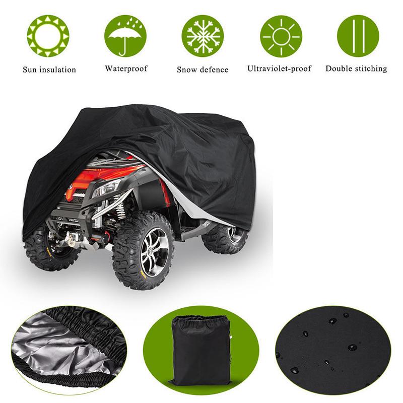 

Xl Квадроцикл Полный Чехол Водонепроницаемый Дышащий Защита от Дождя Снега Пыли Жаростойкий XL чёрный