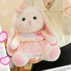 Adorable Plush Rabbit Doll With Cute Flower Dress Perfect For Girls Birthday Gifts