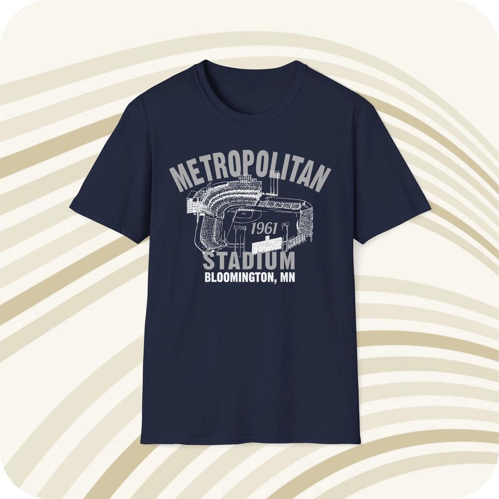 Metropolitan Stadium 1961 Classic Cut Baseball T Shirt - Minnesota Twins