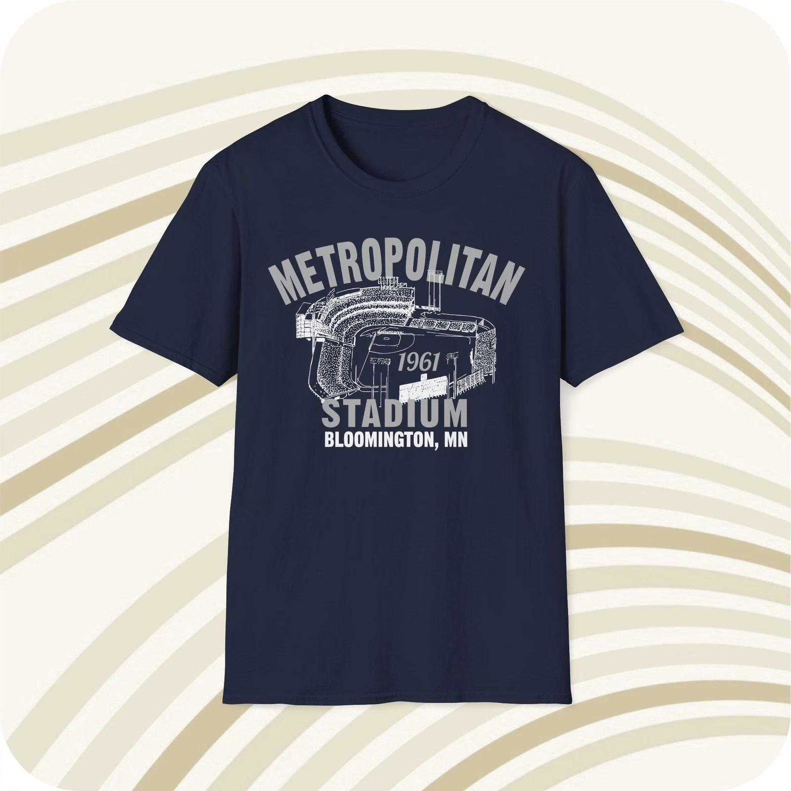 Metropolitan Stadium 1961 Classic Cut Baseball T shirt - Minnesota Twins 4XL