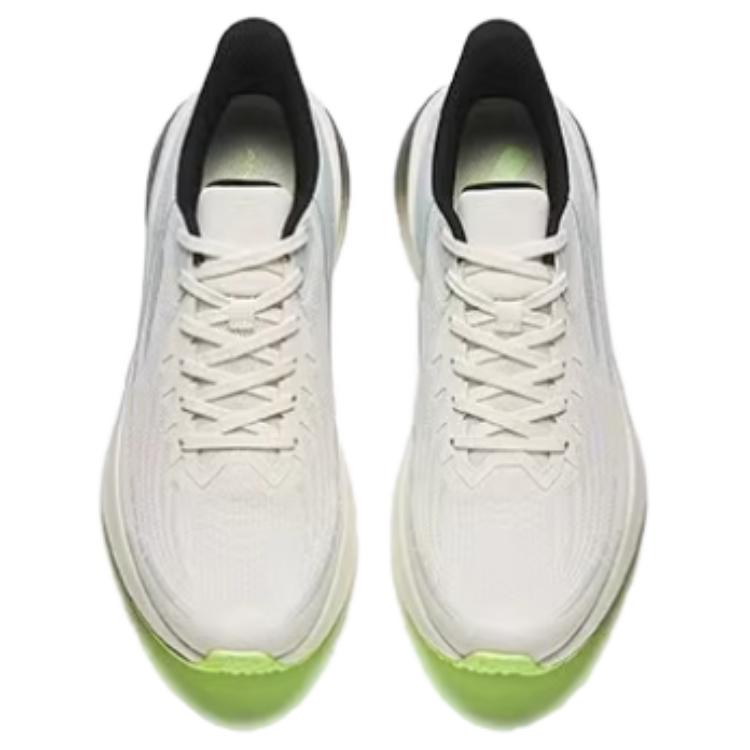 New Anta Shock Absorbers Slip Resistant Abrasion Resistant Low Top Running Shoes Men's White Blue Black 912435517-3