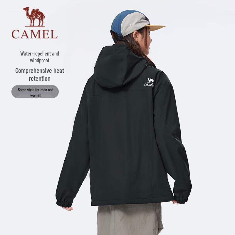Camel Men's All-Terrain Water-Resistant Fleece-Lined Jacket