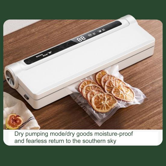 Mașină de etanșare în vid cu afișaj digital, 60KPa, aspirație puternică, complet automată, uscată și umedă, cu utilizare dublă, cu pungi de vid