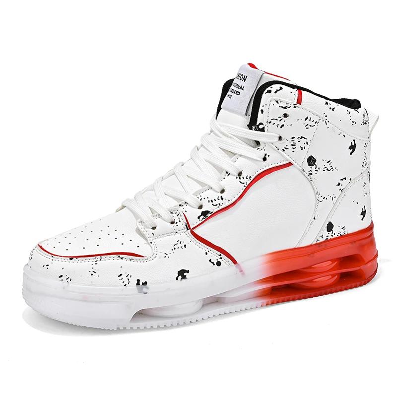 

Новые высокие цветные спортивные туфли с плоским верхом для мужчин 2024 года, модная дышащая обувь на толстой подошве для бега и отдыха 39