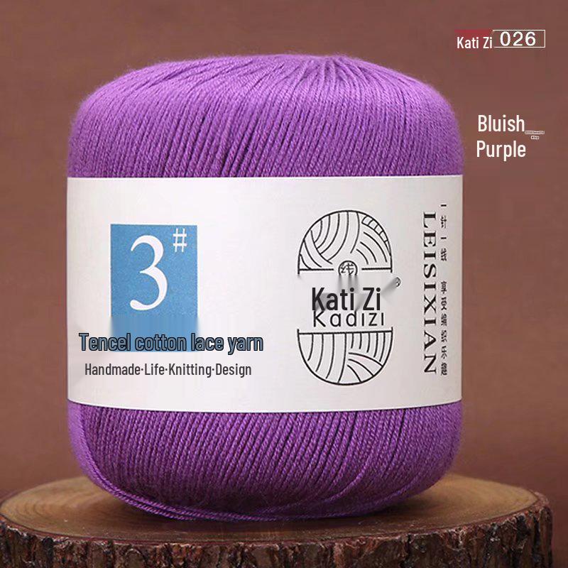 Mercerized Cotton Lace Yarn No. 3: DIY Hand-Knitted Crochet for Children - Spring/Summer Sweater & Coat - Free Shipping