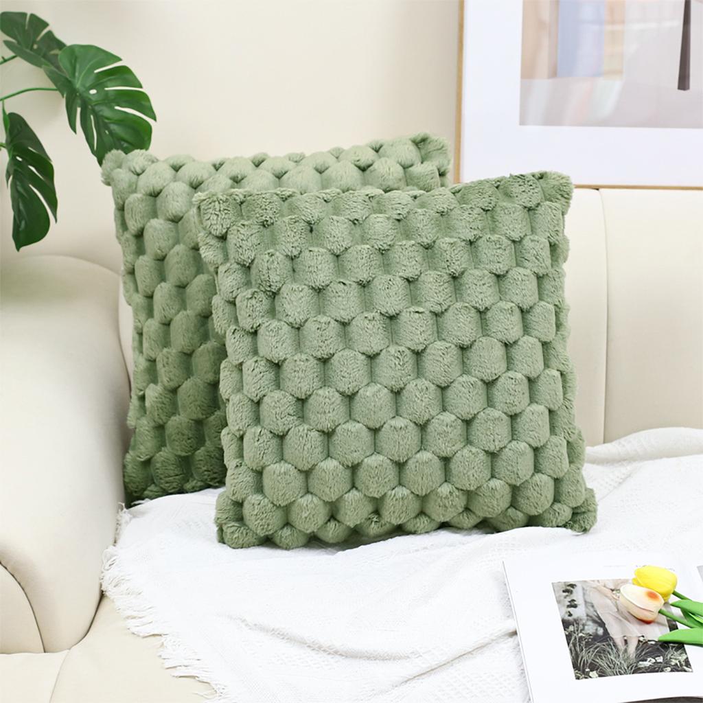 Velvet Snowflake Pillowcase: Solid Color Cushion for Office, Sofa, Bedside, and Waist Support 1pc
