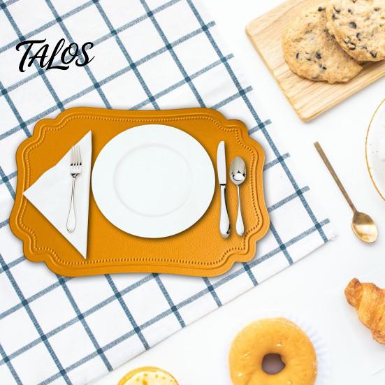 Mauspad Tischset PVC Tischset, Wasserdicht Rutschfest Tischmatte, Leicht zu Reinigen Klassisches Design Hitzebeständig Untersetzer, für Küche Esszimmer
