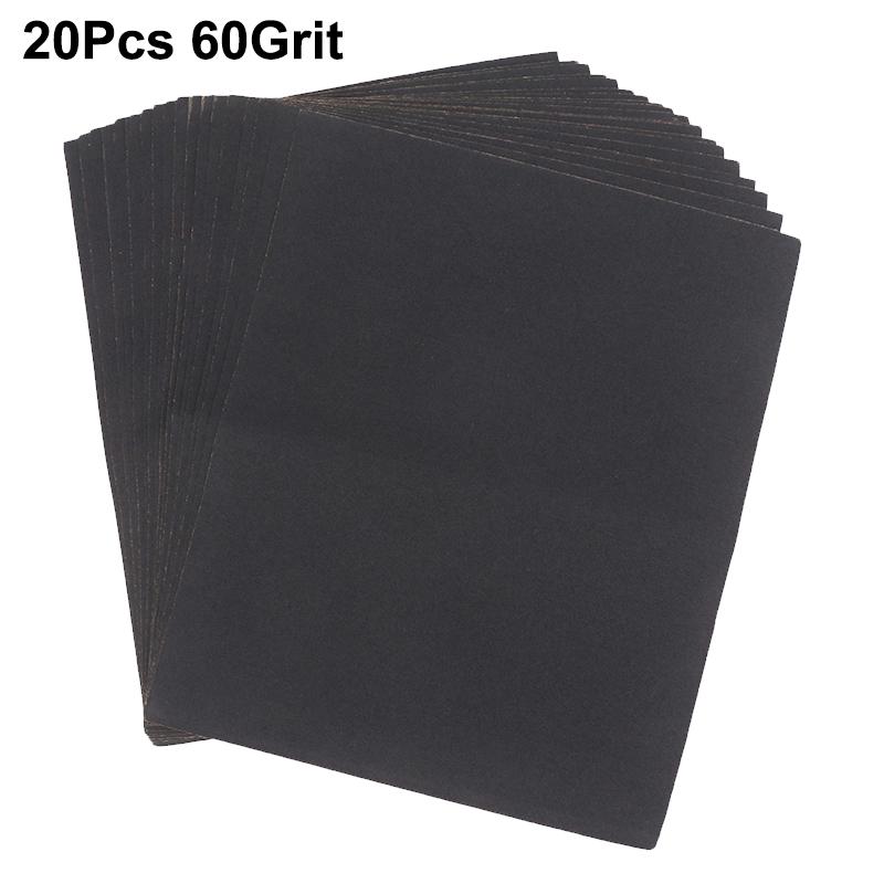 20Pcs 60/180/240/360/1000/1500/2000 Sandpaper Grit Wet /Dry Sanding Paper Abrasive Polishing Tools For Metal Wood Ceramic Tile