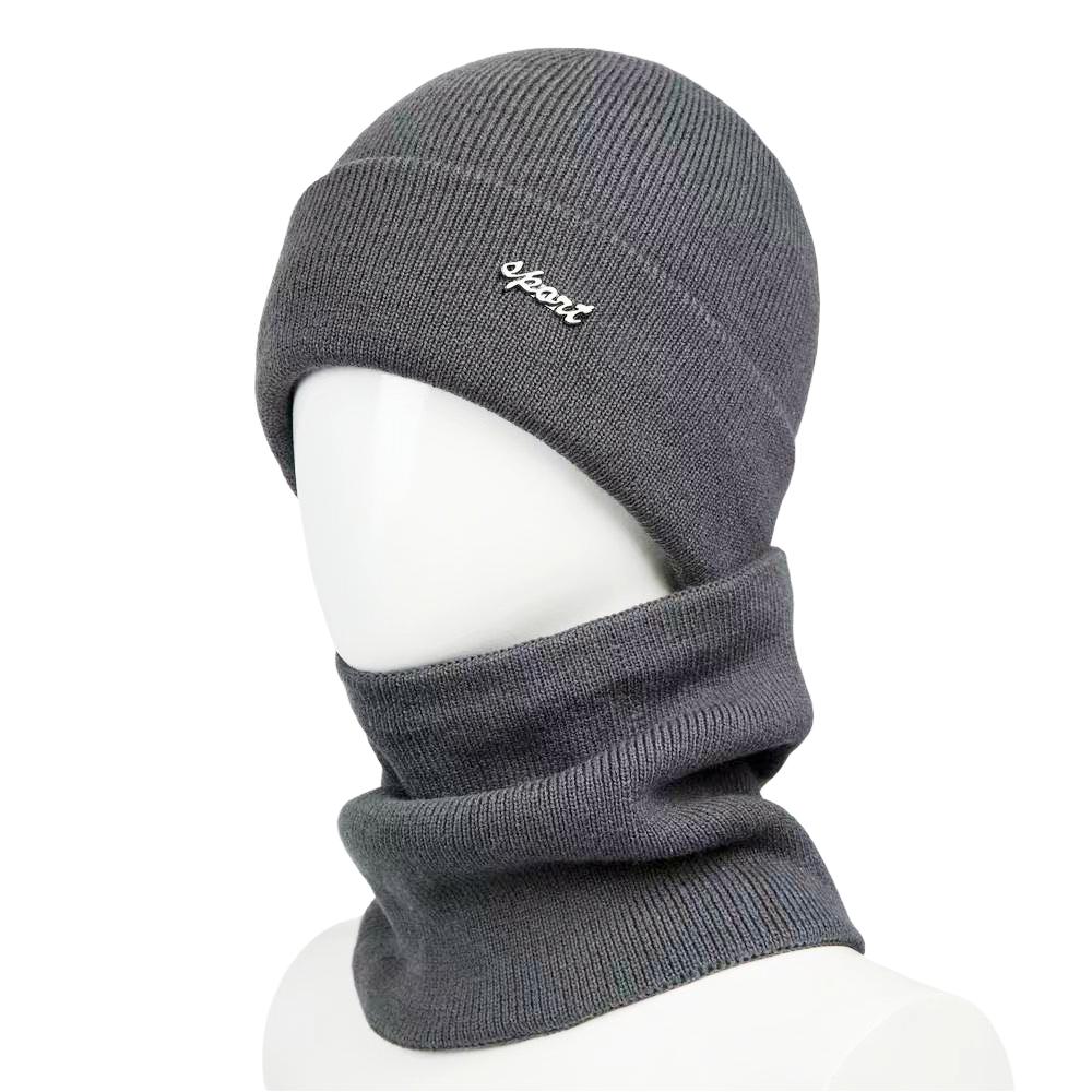 Men Women Winter Warm Suit Classic Plain Color Plush Fur Lined Winter Knit Hat Outdoor Basic Keep Warm Dandy Hat Cap