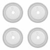 50Pcs PE Degassing Valve with Filter for Coffee Bags One Way Exhaust Valve for Gas Release and Oxygen Barrier Function
