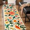 VIKAMA Schöner Blumenteppich Lebendiger Küchenteppich Fußmatte Weiche Lange Matte Teppich Für Schlafzimmer Teppich Für Wohnzimmer Badezimmerteppich