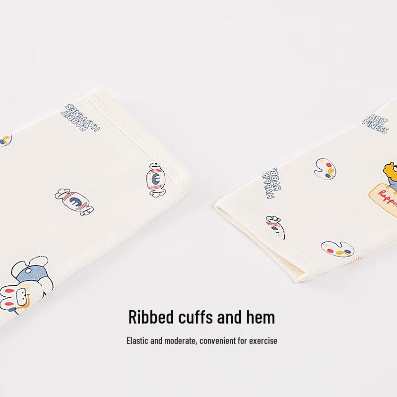 Hongdou Kids' 100% Cotton Thin Thermal Underwear Set