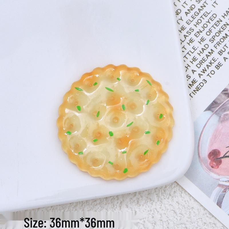 

Полупрозрачная мультяшная заколка для волос в виде печенья с клубникой и смоляные DIY шармы для кроксов