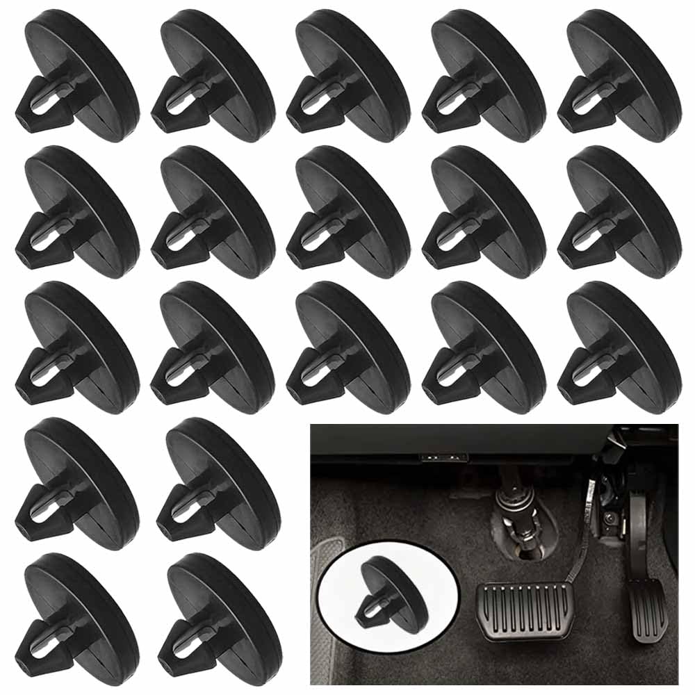 CHANGJIQ Brake Switch Stopper 20pcs Rubber Brake Pedal Pad Stop Replacement for Car Brake
