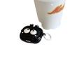 Applicable Apple ins cute smiley face black briquettes AirPods1 earphone case pro1 earphone cover