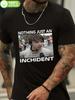 WoUnisexS Black Charles Leclerc Graphic TShirt Nothing Just an Incident Print Casual Knit