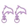 31X39mm Candy Colored Alloy Shell Shaped Spring Buckle Special-shaped DIY keychain Accessories Creative Accessories Hanging Ornaments