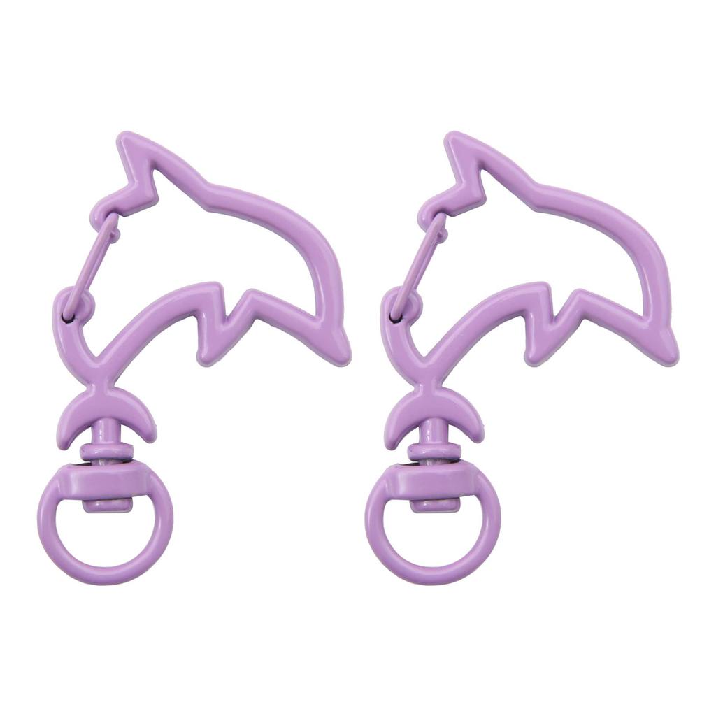 31X39mm Candy Colored Alloy Shell Shaped Spring Buckle Special-shaped DIY keychain Accessories Creative Accessories Hanging Ornaments