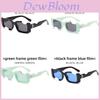 Módní Unisex Obdélníkové Sluneční Brýle S UV400 Ochrana Pro Stylové Venkovní Nošení