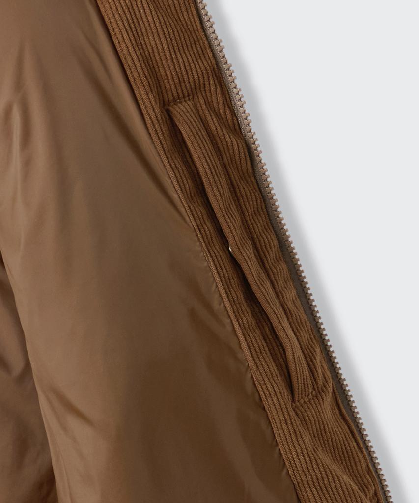 Musinsa Standard Daily Puffer Corduroy Padded Vest [Brown]