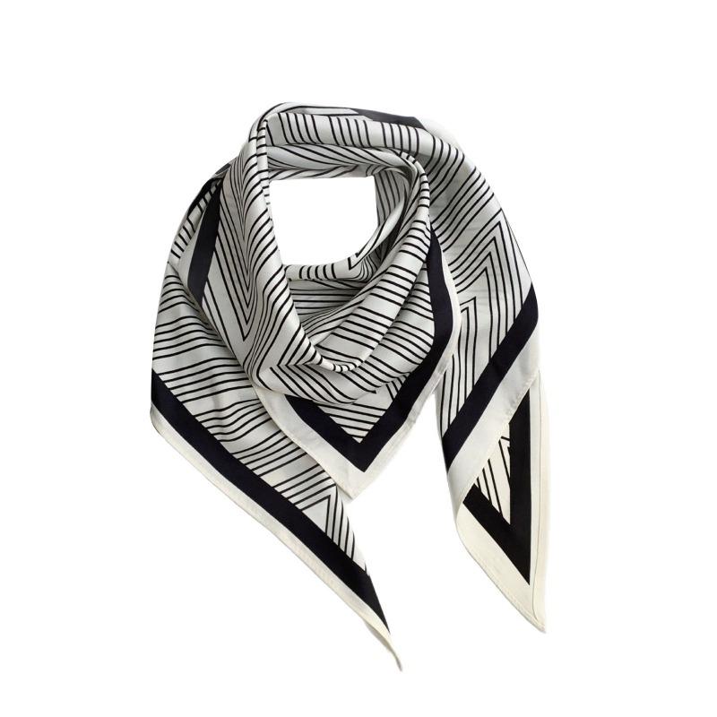 Silk scarf high-end new summer multi-purpose scarf shawl versatile decorative scarf headscarf triangle scarf waist