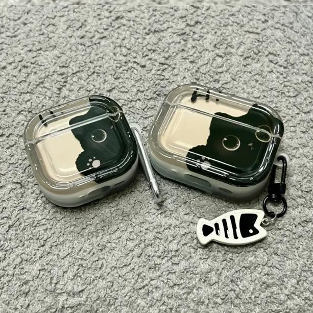 Cute black cat for apple AirPods pro1 generation bluetooth protective case 1 generation 1 generation 1 generation earphone case