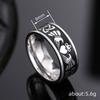 Stainless Steel Ring, Unisex Punk Fashion Jewelry, Love Crown Asian Jewelry.
