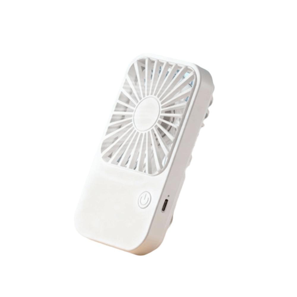 Ultra Thin Pocket Fan 3 Speed Long Battery Life Mini Handheld Fan USB Rechargeable Cute Design Desktop Stand Fan белый
