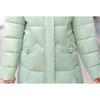 Winter Women's Mid Length  Parker Coat Thickened Warm Jacket Hooded Long Puffy Jacket Snow Warm Jacket