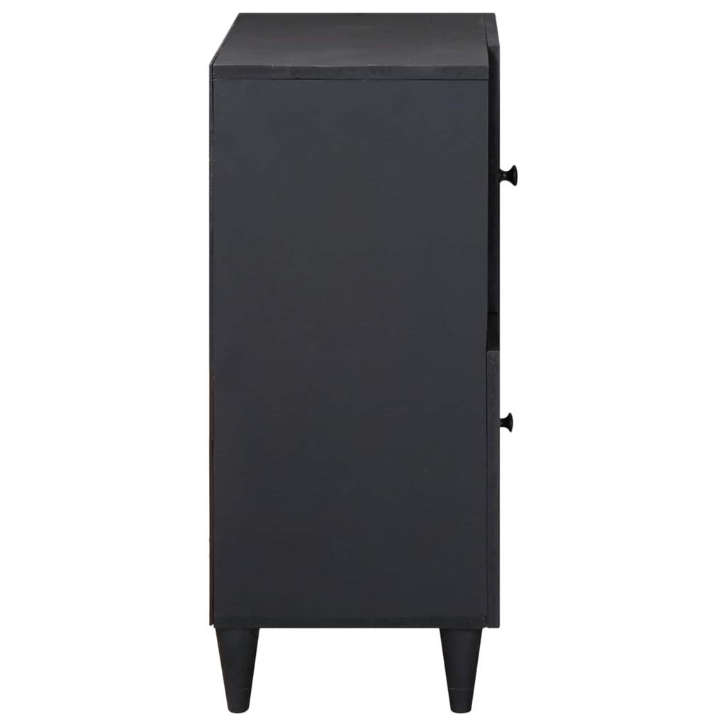 Storage Cabinet Multicolored 80 X 33.5 X 75 Cm Solid Mango Wood