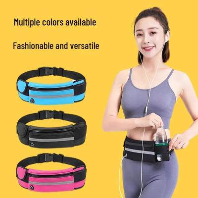 Multifunctional Waterproof Anti-Theft Running Waist Bag with Mobile Phone and Water Bottle Holder for Men and Women