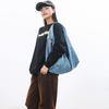 Shoulder Underarm Bag Women'S Denim Trendy Brand Large Capacity Shoulder Bag Casual Retro Commuter Handbag
