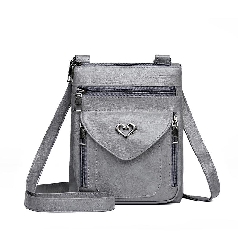 Retro pouzdro na telefon, Módní taška přes rameno, Taška crossbody, Všestranná peněženka na mince, Pouzdro na telefon z měkké kůže