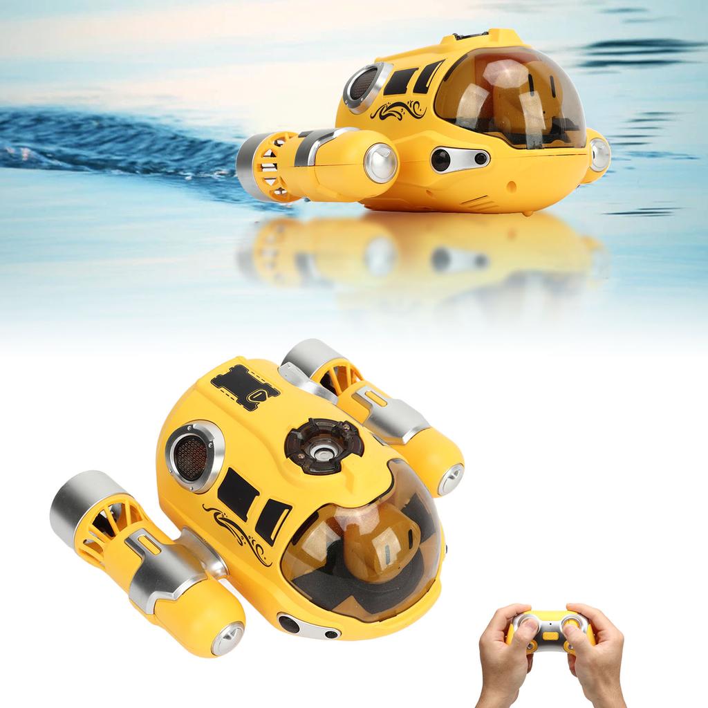 Remote Control Motorboat with 500mah Battery Submarine Spray Gasboat for Pools and Lake Toys