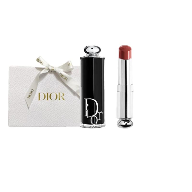 DIOR Charming Black Tube Lipstick Lipstick Gift Bag Creamy Moisturizing Silky Boost Color Luxurious 720 ICONE red bean paste чёрный
