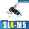 Langsai ZeBo SL Pneumatic Quick Connector with Throttle Valve