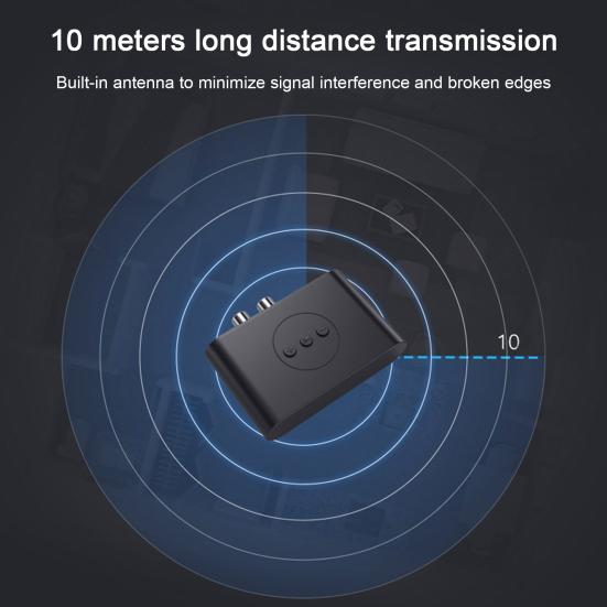 

Yousheng Bluetooth-совместимый приемник для динамика 3,5 мм 2 разъема RCA Автомобильный аудио музыкальный стерео беспроводной адаптер для смартфонов и планшетов