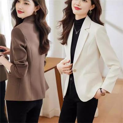 Women's Spring and Autumn New Fashion Popular High-end Casual Suit Top Small Man Korean Version