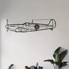 Vintage Metal Airplane Wall Art Weatherproof Iron Sculpture Garage Garden Fence Decor Aviation Enthusiast Gift Two Sizes Available